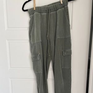 Victoria Secret Pink Olive Green Sweatpants